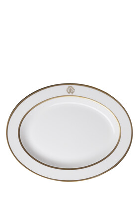 Silk Gold Oval Platter
